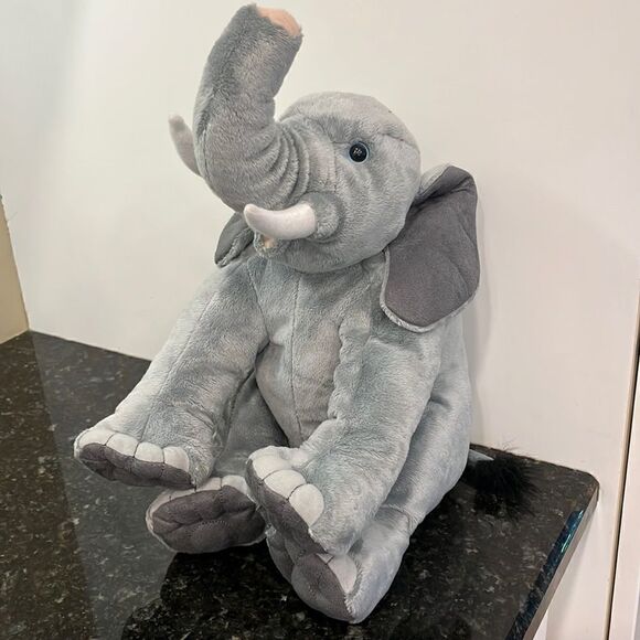 Elephant 15" Plush Love Planet Earth BBC Stuffed Animal Blue Eye - Picture 1 of 9
